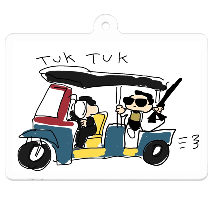 アクリルキーホルダー - 50 x 50 (mm)