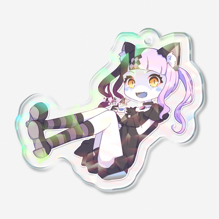 ホログラムアクリルキーホルダー - 50 × 50mm