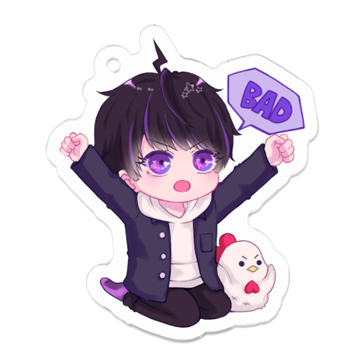 アクリルキーホルダー - 50 x 50 (mm)