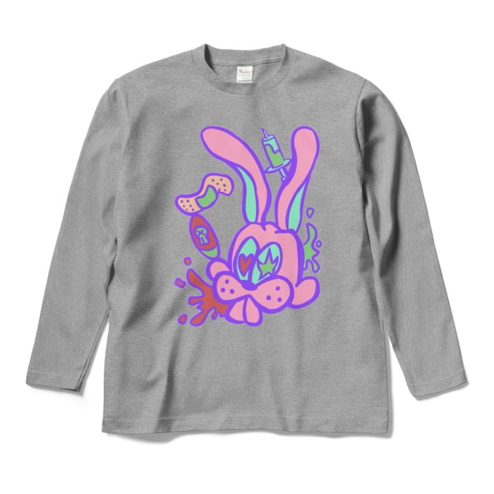 ロングスリーブTシャツ - M - 杢グレー