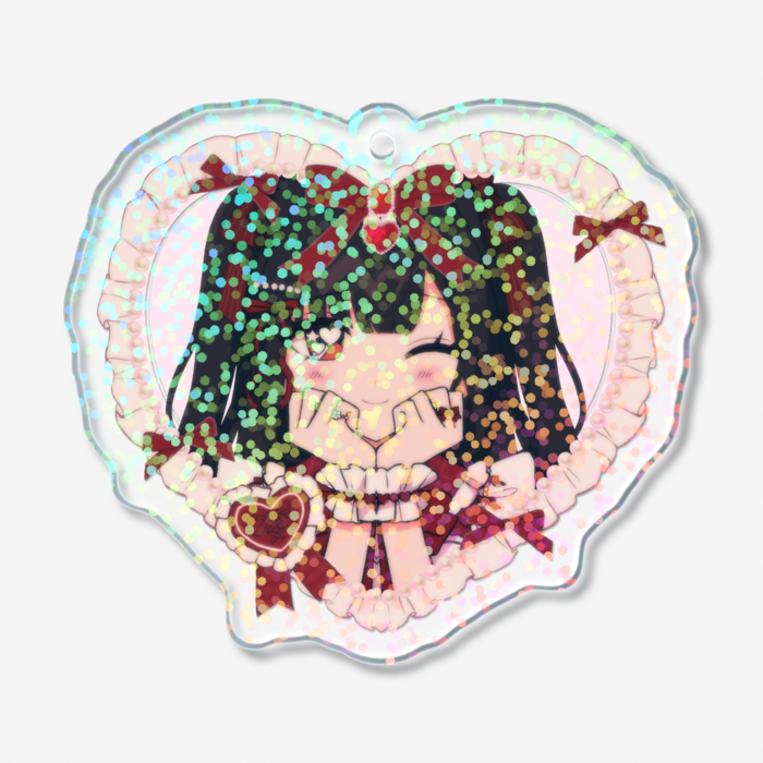 ホログラムアクリルキーホルダー - 50 × 50mm