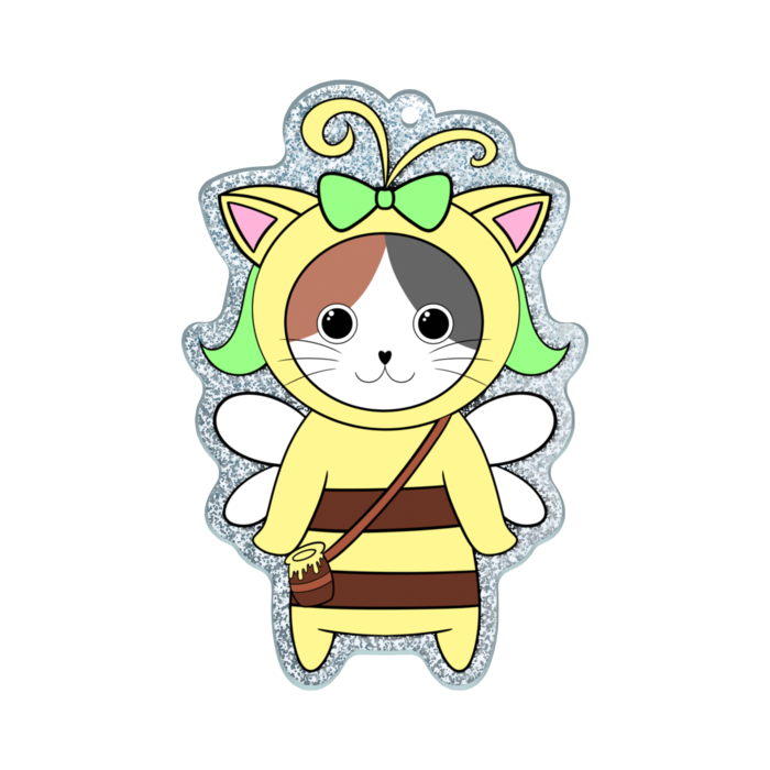 ラメアクリルキーホルダー - 70 × 70mm