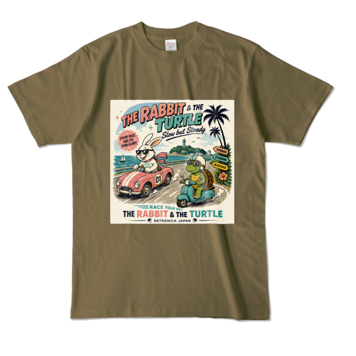 カラーTシャツ - L - オリーブ (濃色)