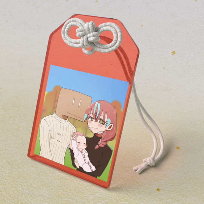 アクリルお守り - 50 × 80mm