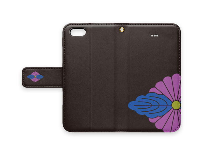 手帳型iPhoneケース - iPhone5 - ストラップ穴 あり