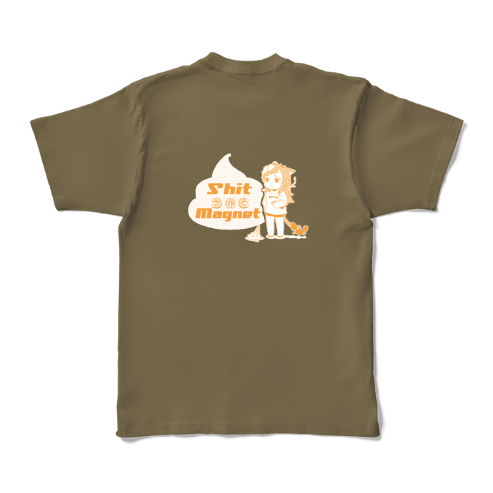 カラーTシャツ - XL - オリーブ （濃色）