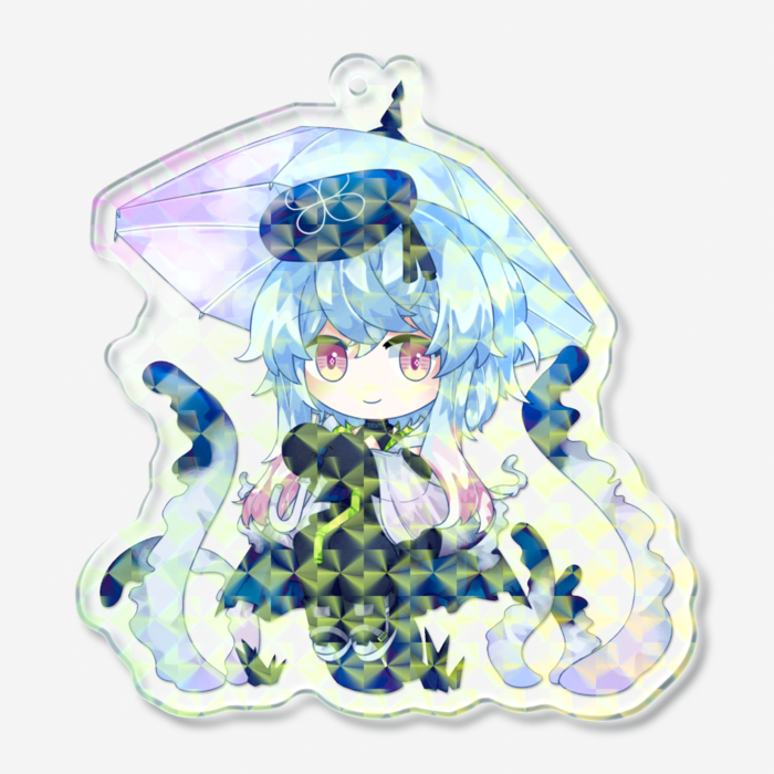 ホログラムアクリルキーホルダー - 70 × 70mm