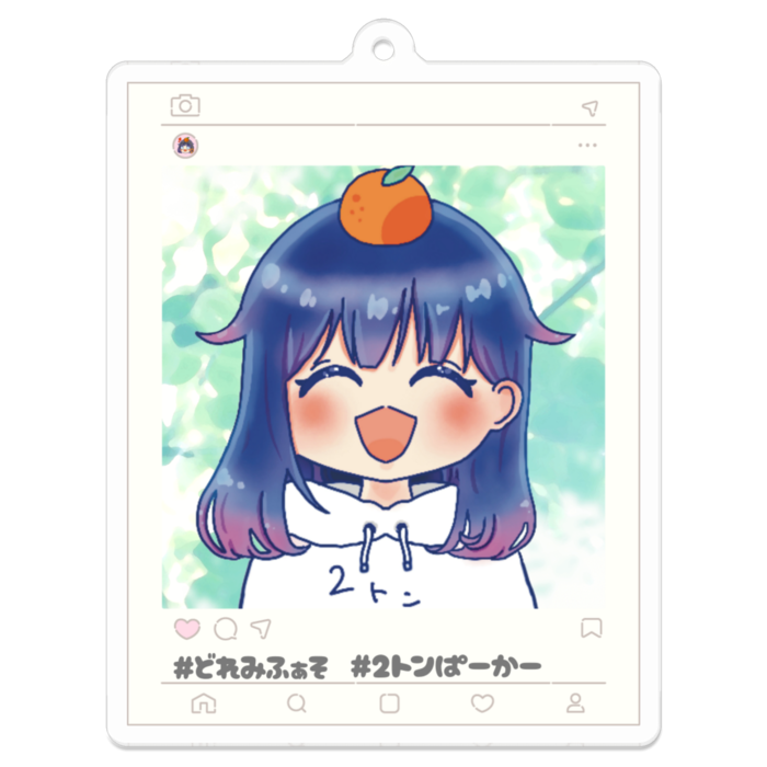 アクリルキーホルダー - 70 x 70 (mm)