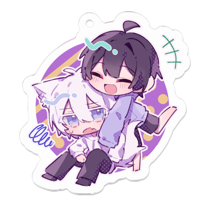 アクリルキーホルダー - 50 x 50 (mm)