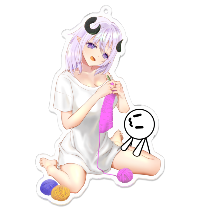 編物Ver.アクキー - 100 x 100 (mm)