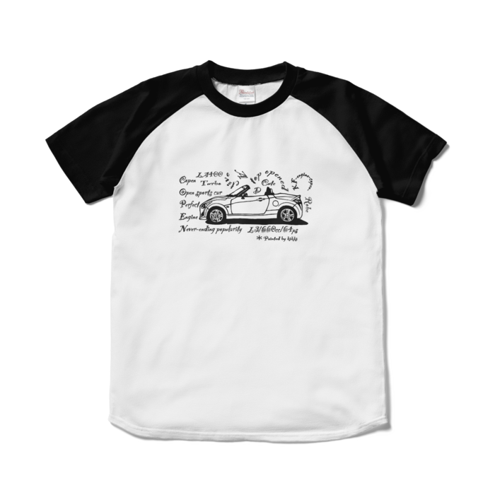 - S - ホワイト×肩ブラック