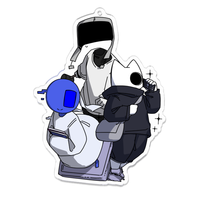 アクリルキーホルダー - 100 x 100 mm