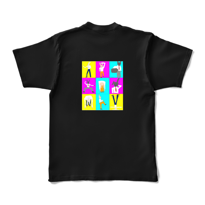 カラーTシャツ - XL - ブラック (濃色)