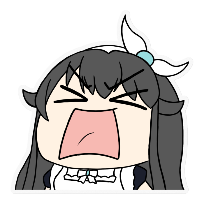 ステッカー - 100 x 100 (mm) 背景透明