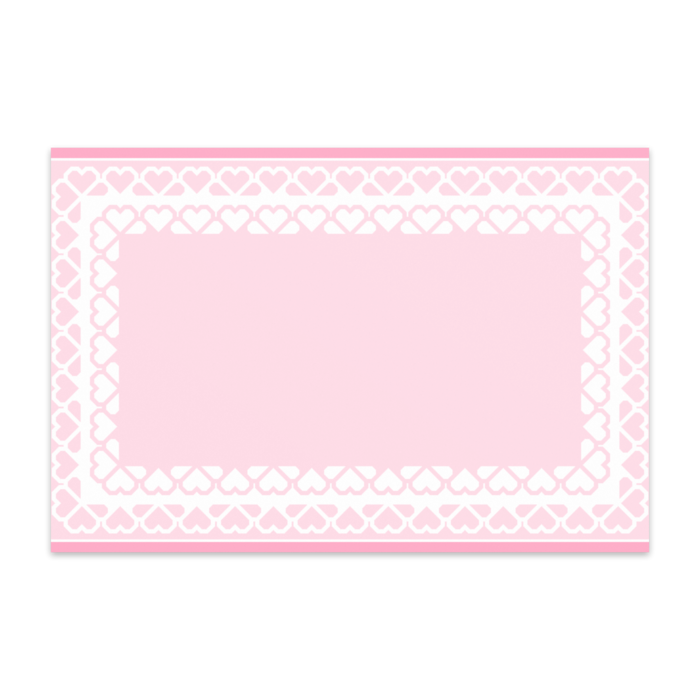 ダブルハートのポストカード(ピンク系)