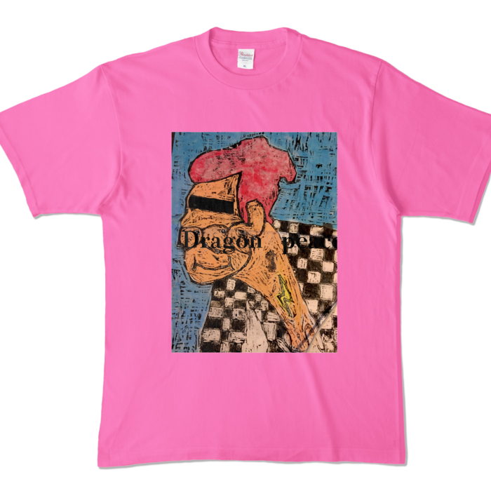 カラーTシャツ - XL - 江戸っ子ピンク (濃色)