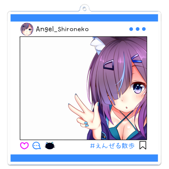 アクリルキーホルダー - 100 x 100 (mm)