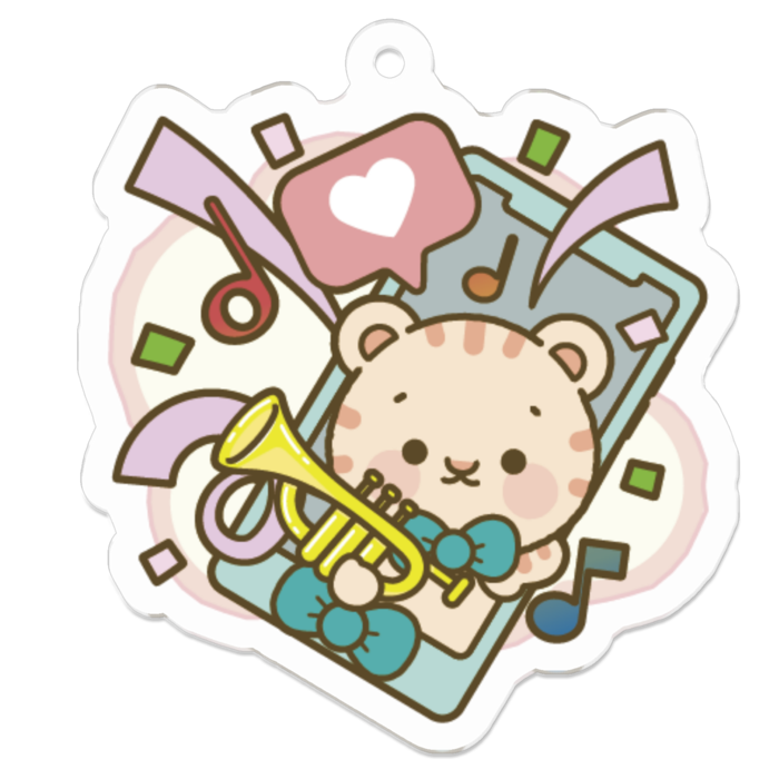 アクリルキーホルダー - 50 x 50 (mm)