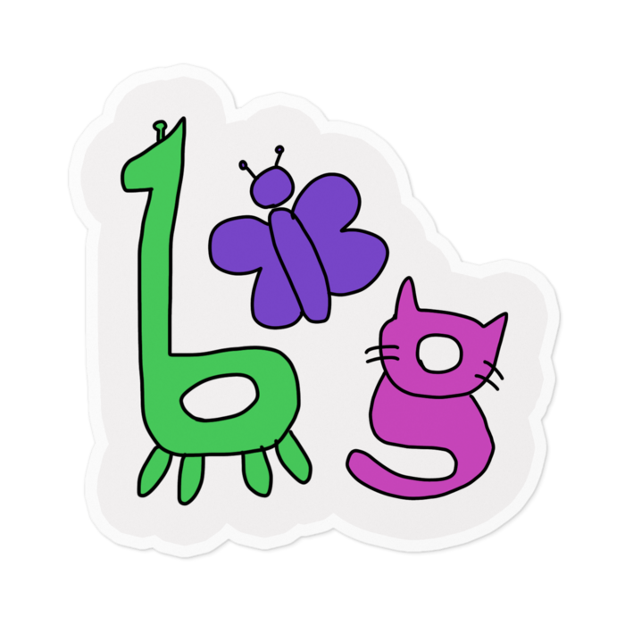 ステッカー - 100 x 100 (mm)