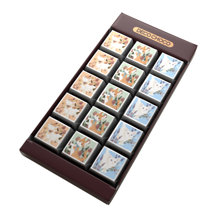 DECOチョコ - 列ごとにデザイン