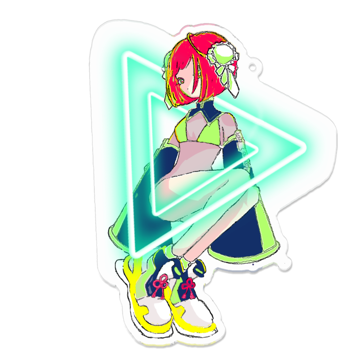 アクリルキーホルダー - 100 x 100 (mm)