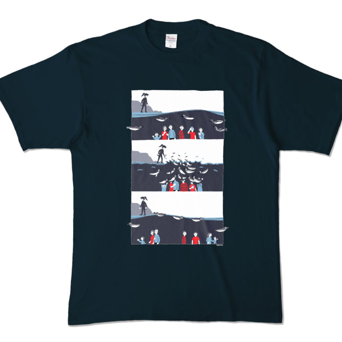 カラーTシャツ - XL - ネイビー (濃色)