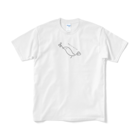 白い小鳥のtシャツ なちゅらるる Booth