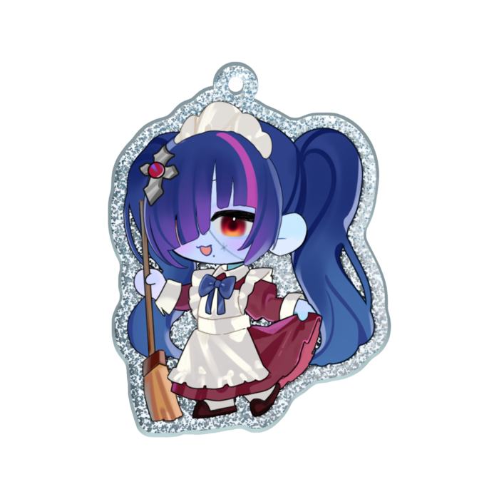 ラメアクリルキーホルダー - 50 × 50mm