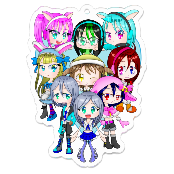 アクリルキーホルダー - 70 x 70 (mm)