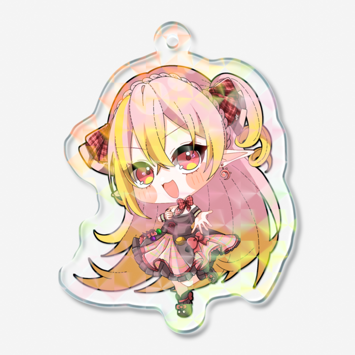 ホログラムアクリルキーホルダー - 50 × 50mm