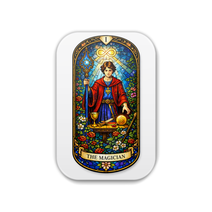 ザ・マジシャン缶バッジ - 角丸 51x76mm(1)