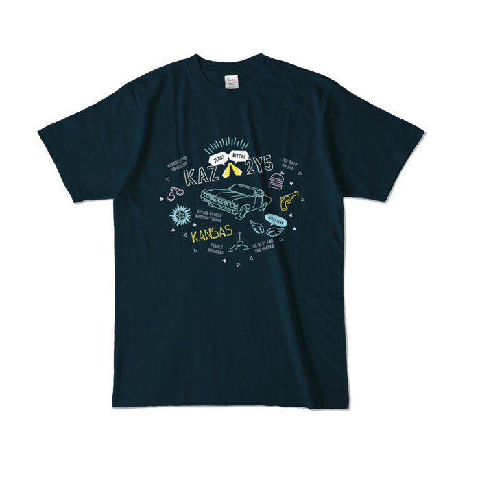 カラーTシャツ - L - ネイビー (濃色)