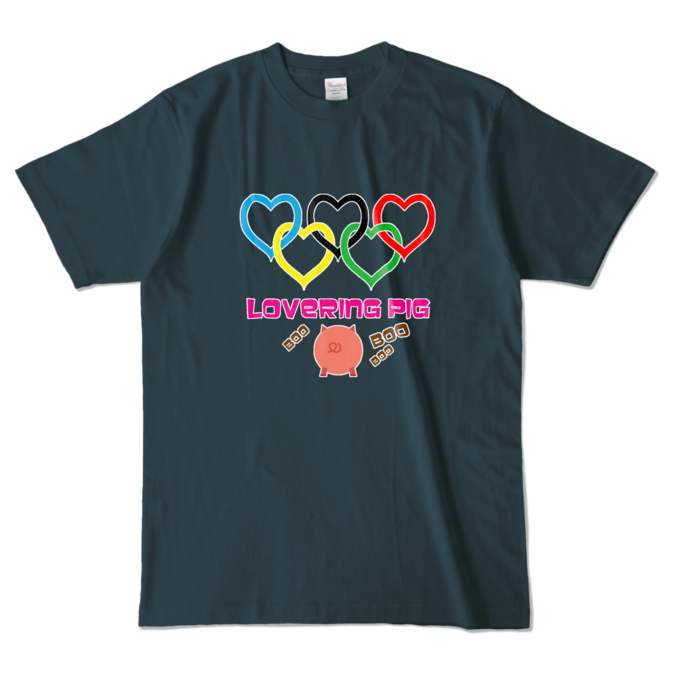 カラーTシャツ - L - デニム (濃色)