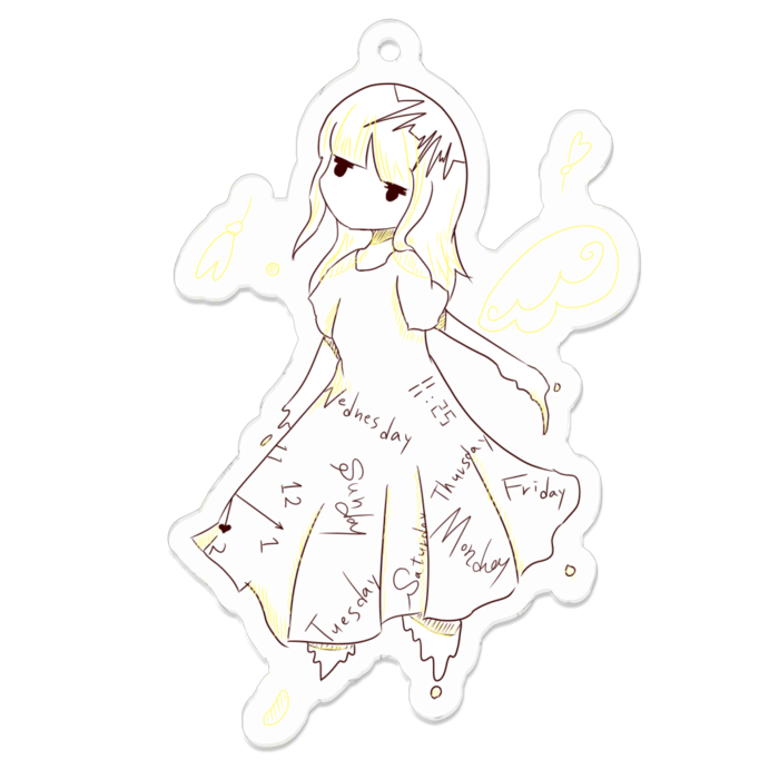 アクリルキーホルダー - 70 x 70 (mm)