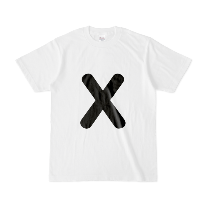 「X」(大文字)Tシャツ - S - 白