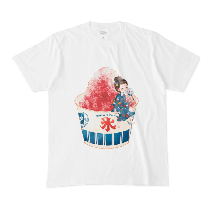 Tシャツ（かき氷） - M - 白