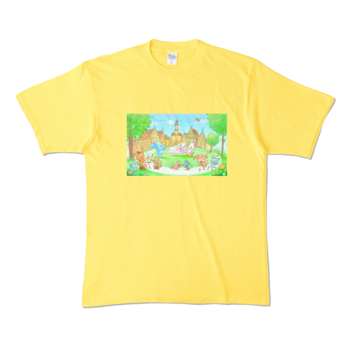カラーTシャツ - XL - イエロー (濃色)