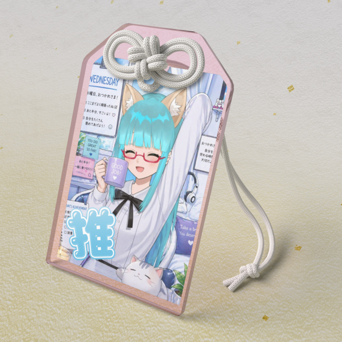 アクリルお守りH - 50 × 80mm