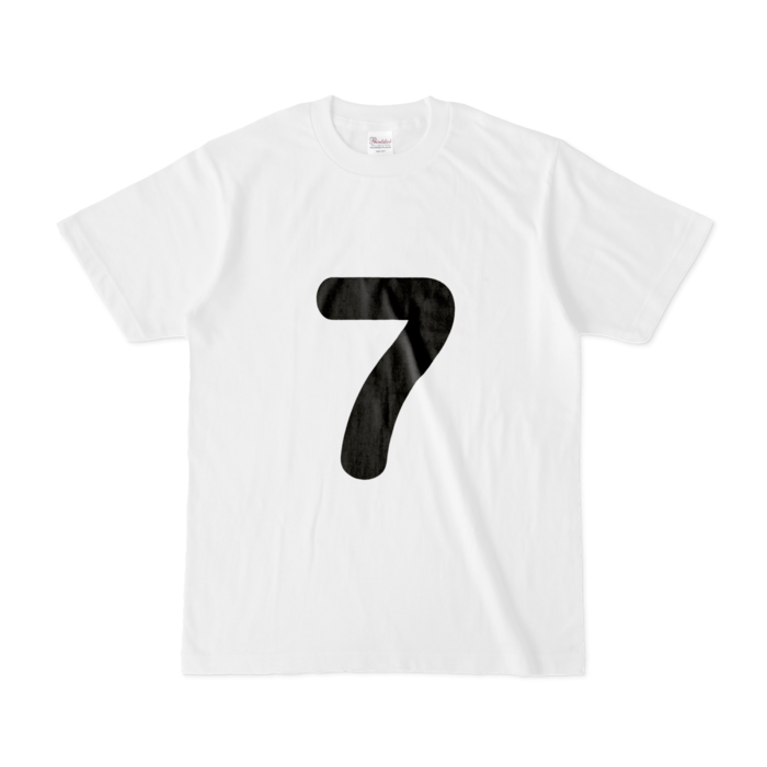「7」Tシャツ - S - 白