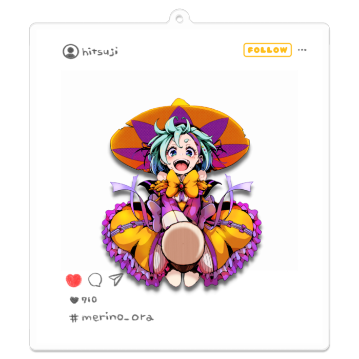 -どでかおらver.- アクリルキーホルダー（コーティング） - 100 x 100 (mm)