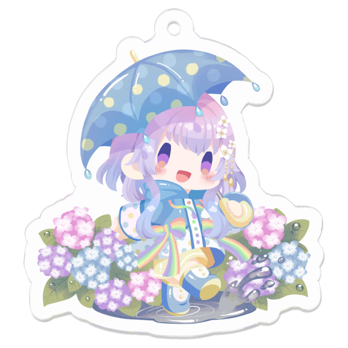 アクリルキーホルダー（コーティング） - 50 x 50 (mm)