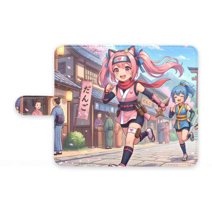 手帳型Androidケース - M - ストラップ穴 あり