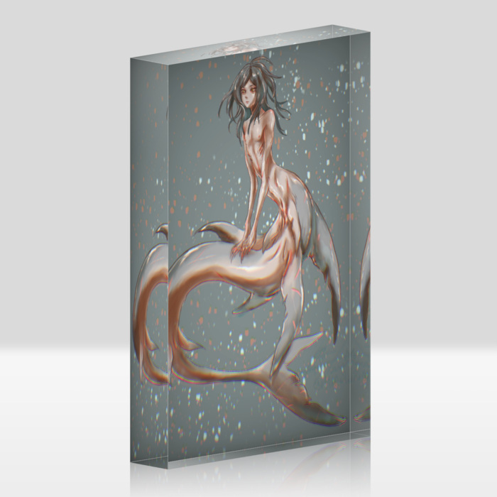 アクリルブロック - 100x148mm(ホワイト)