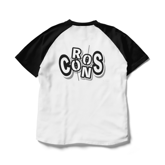 ラグランTシャツ - L - ホワイト×ブラック