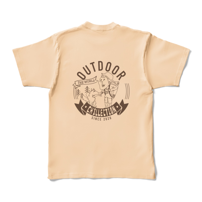 カラーTシャツ - XL - ナチュラル (淡色)