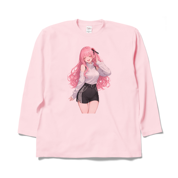 ロングスリーブTシャツ - XL - ライトピンク