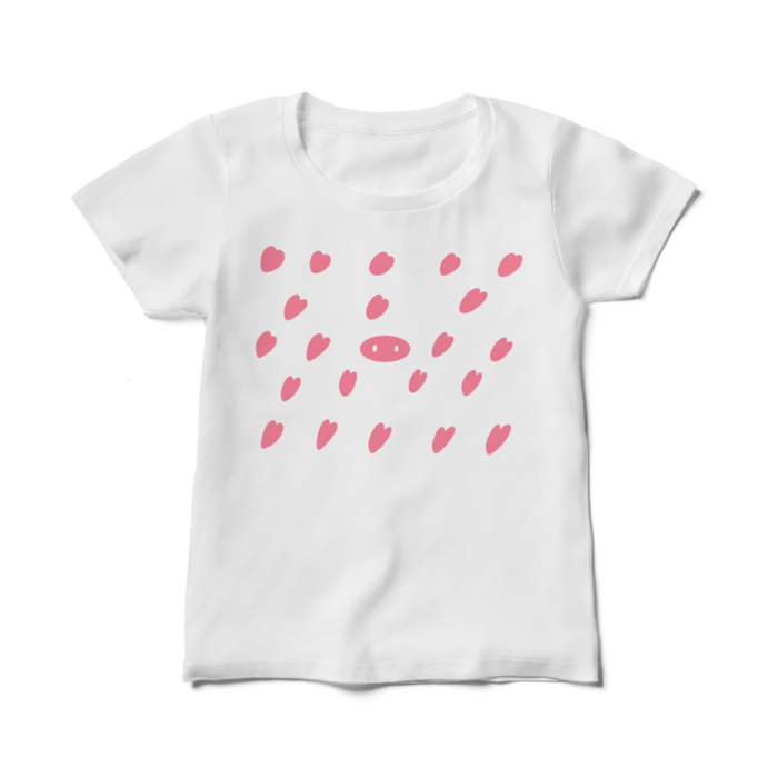 Tシャツ ピンクハート Shihomayunaka Booth