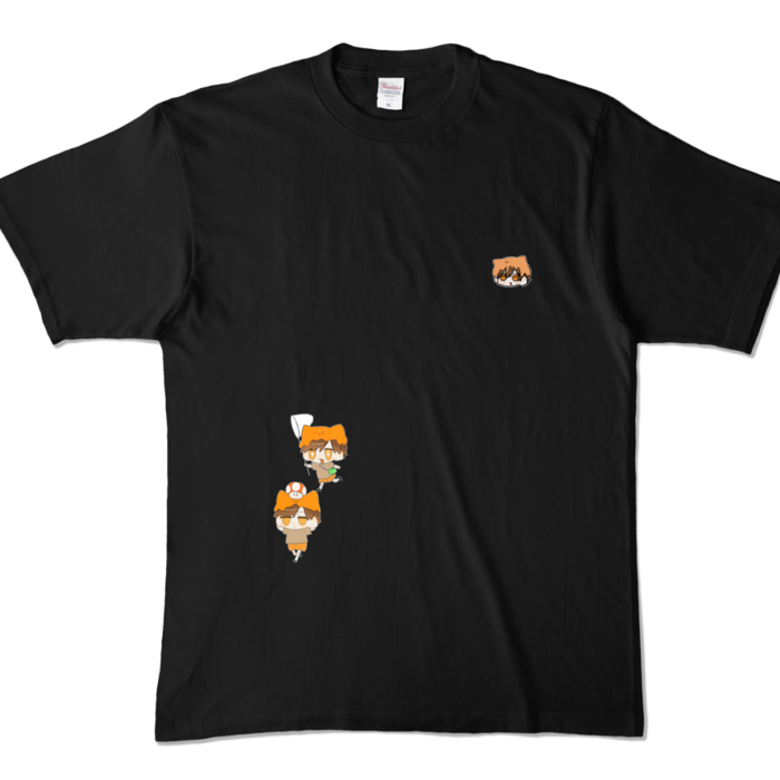 カラーTシャツ - XL - ブラック (濃色)