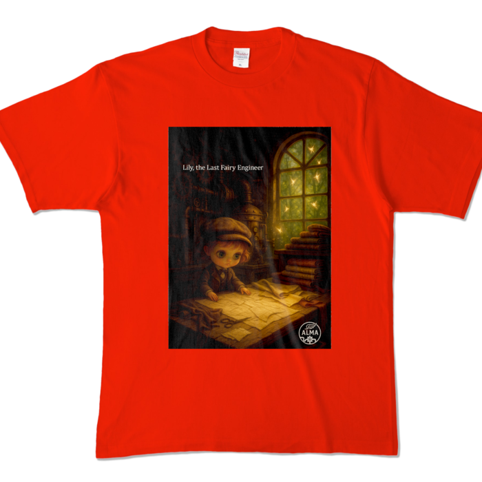 カラーTシャツ - XL - レッド (濃色)