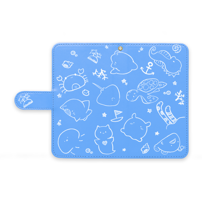 手帳型Androidケース - M - ストラップ穴 あり